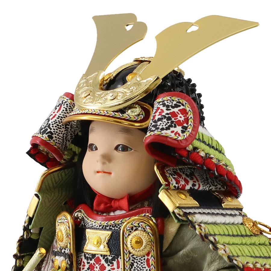 五月人形 幸一光 子供大将ケース飾り 晴(はれ) 黒小札鶯白段威 ホワイトオーク材 市松文様バック ガラスケース ケース入り コンパクト おしゃれ 大将飾り、武者人形 五月人形 久月 弁慶 武者人形 祥巧作 七つ道具 5号 化粧箱 祥印5 h055-k-syouin5 D-75