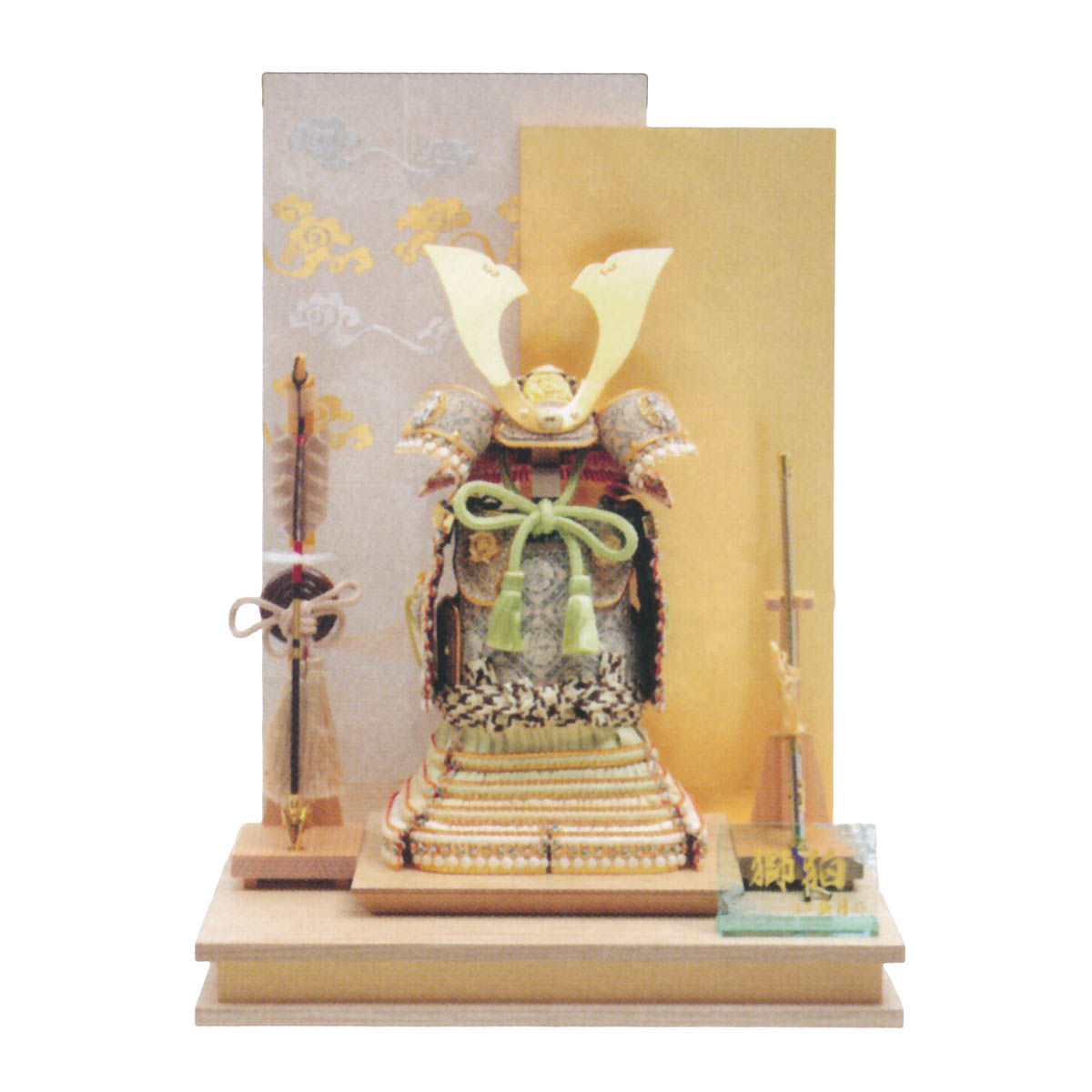 五月人形 鎧飾り 5号 久月作 獅狛之奉納鎧 ...の詳細画像1