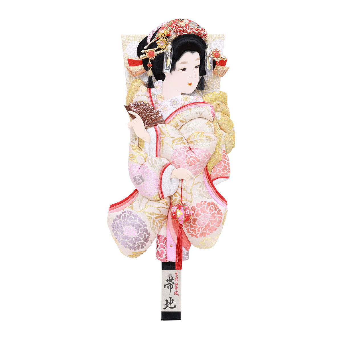 羽子板 お祝い 初正月 15号 帯地明日香 まり飾り 京都西陣織正絹帯地 押絵羽子板 ミニ コンパクト