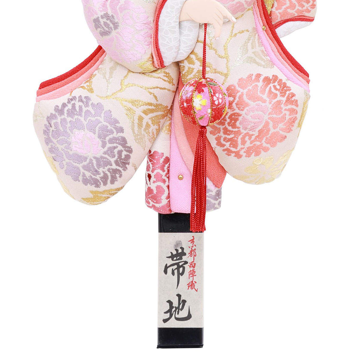 羽子板 お祝い 初正月 15号 帯地明日香 まり飾り 京都西陣織正絹帯地 押絵羽子板 ミニ コンパクト_2