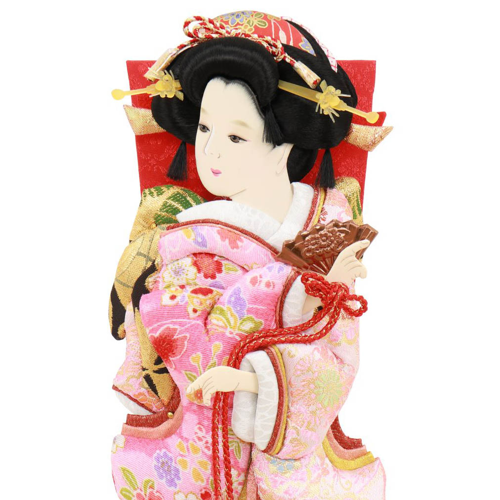 羽子板 お祝い 初正月 9号 姫振袖 道成寺 金襴/縮緬押絵羽子板 ミニ コンパクト_1