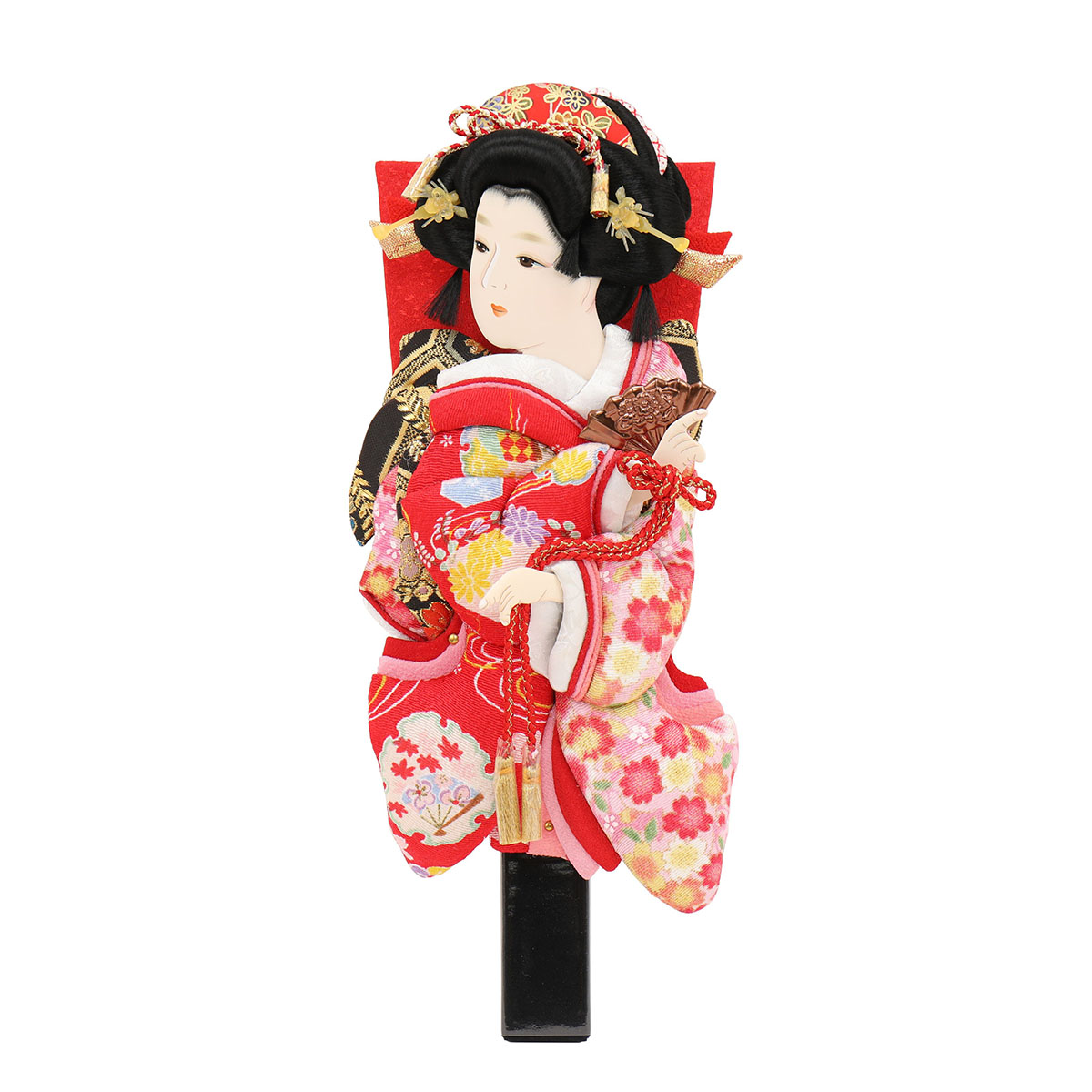 羽子板 お祝い 初正月 9号 姫振袖 道成寺 縮緬 押絵羽子板 ミニ コンパクト