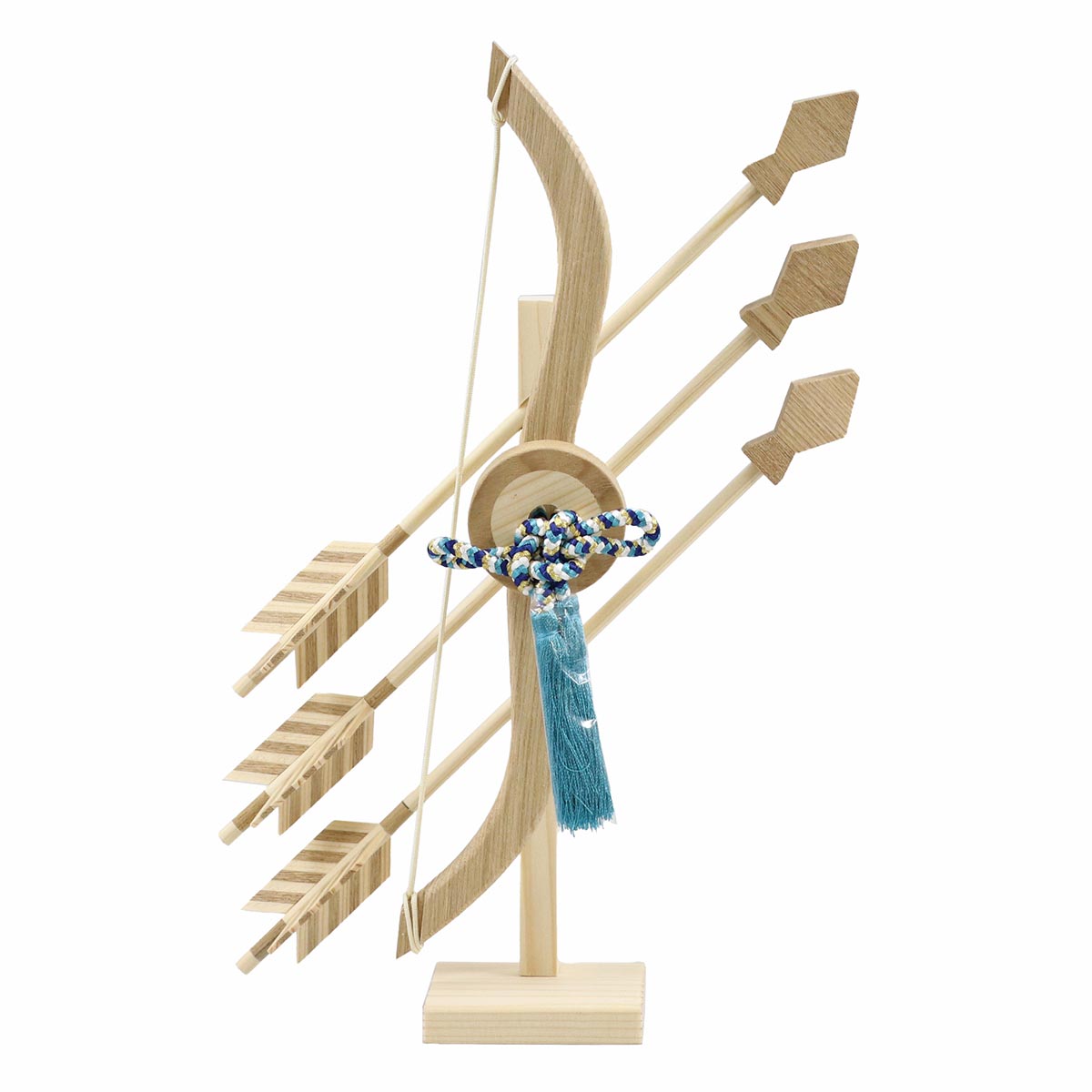 久月 破魔弓 コンパクト ミニ 10号 光聖 白 木製 破魔弓 初正月 破魔矢