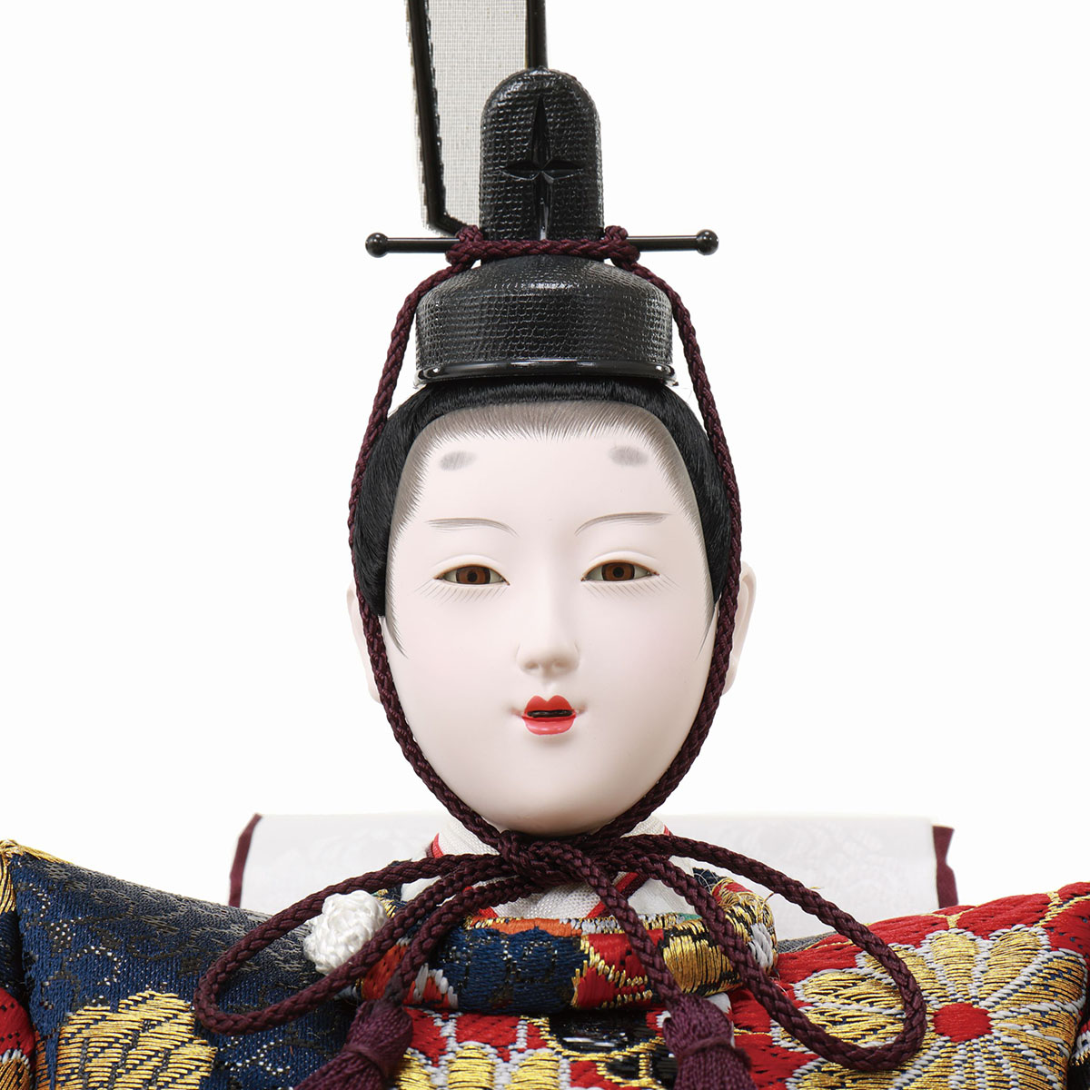 雛人形 三段飾り 雛ごよみ 京七番親王 大六寸官女 黒塗り金ボカシ
