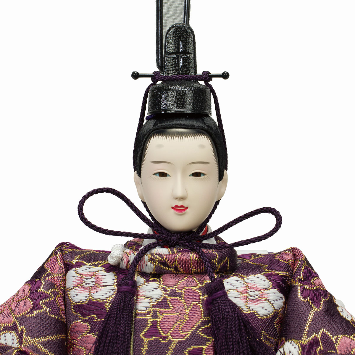 雛人形 親王台込み伝統的な衣装 約30cm