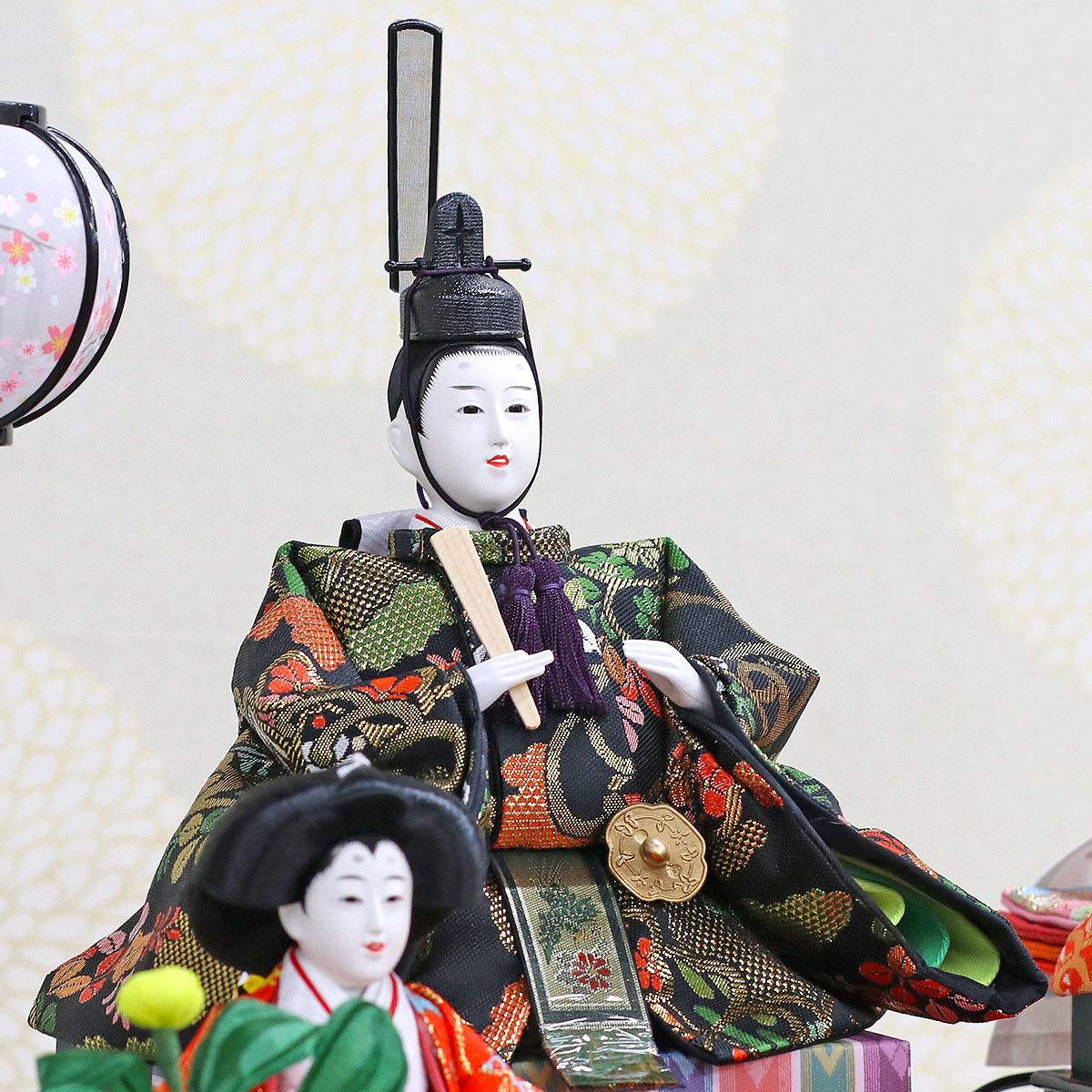 雛人形 ケース飾り 綾菜 三五親王 芥子官女 五人揃い アクリルケース