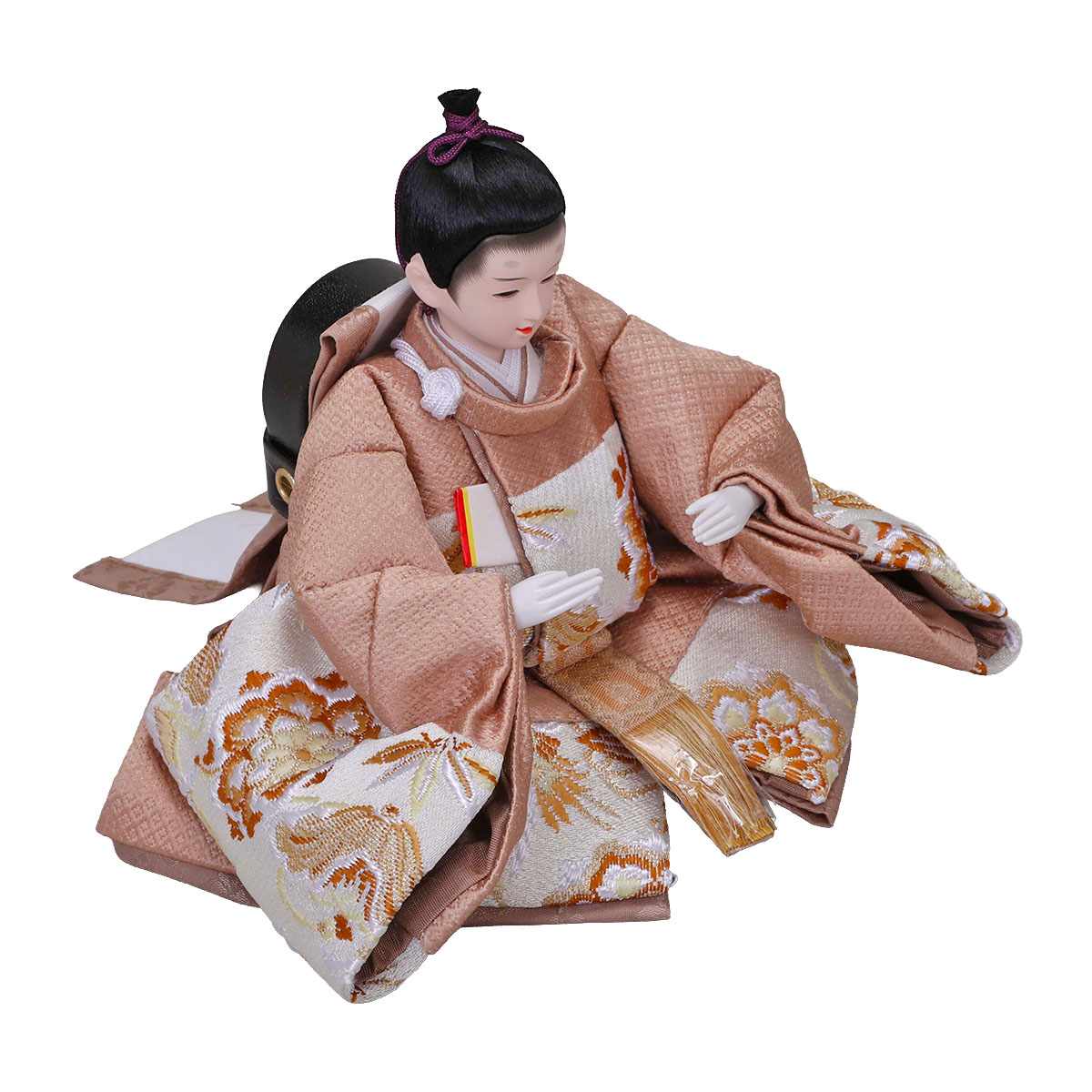 雛人形 親王飾り なぎさ 芥子親王 平飾り 繭飾 LED灯付衝立 平安豊久