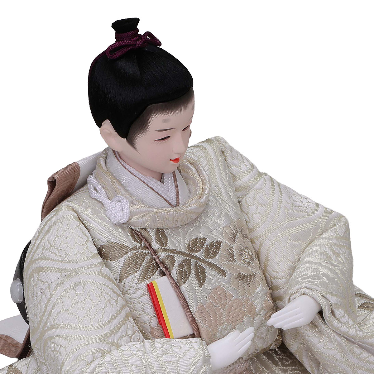 雛人形 親王飾り ゆな 芥子親王 平飾り 神代調ウォルナット 櫛引屏風 平安豊久_7