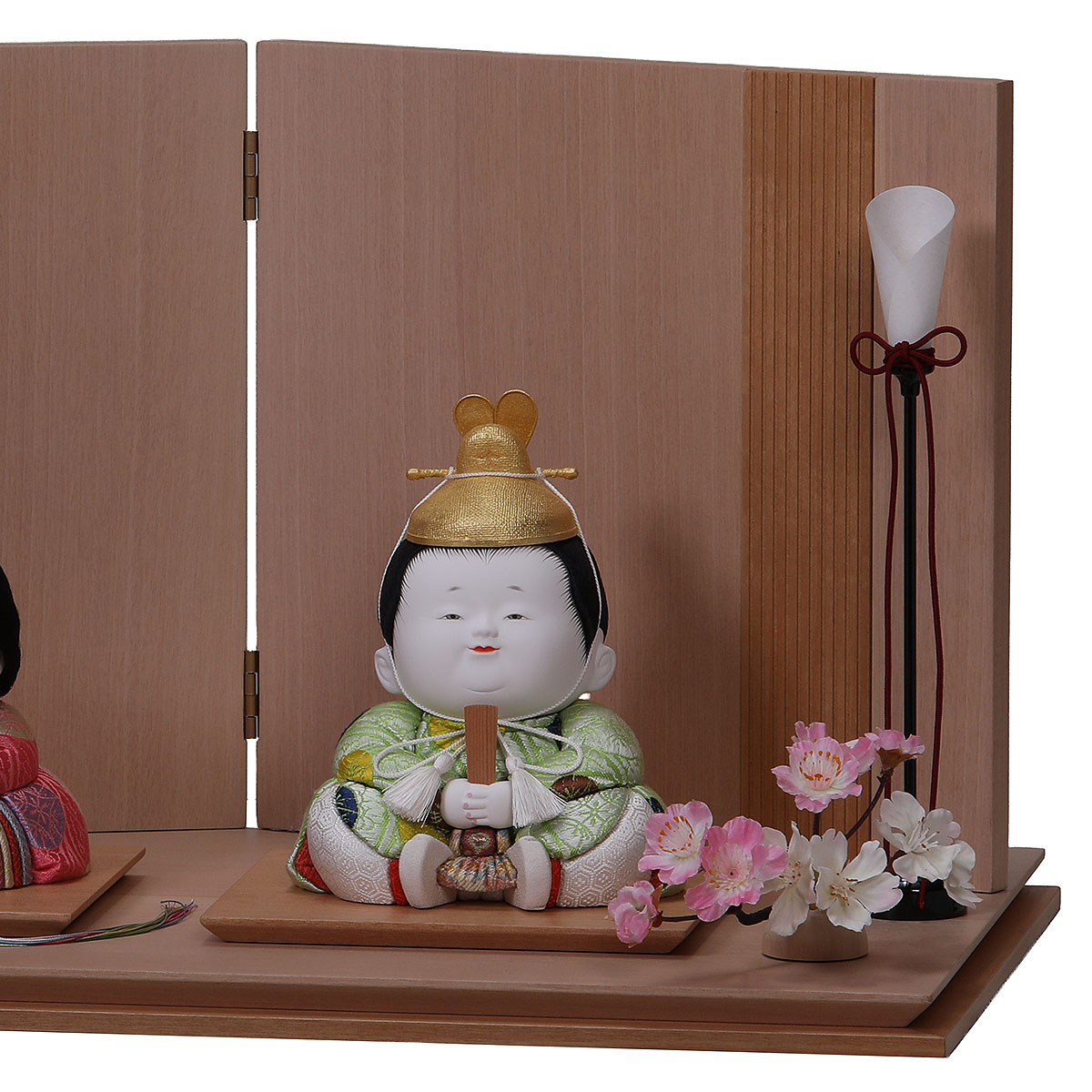 雛人形 木目込み飾り 石川佳正作 平成古典雛・鶯 木目込み雛 親王飾り