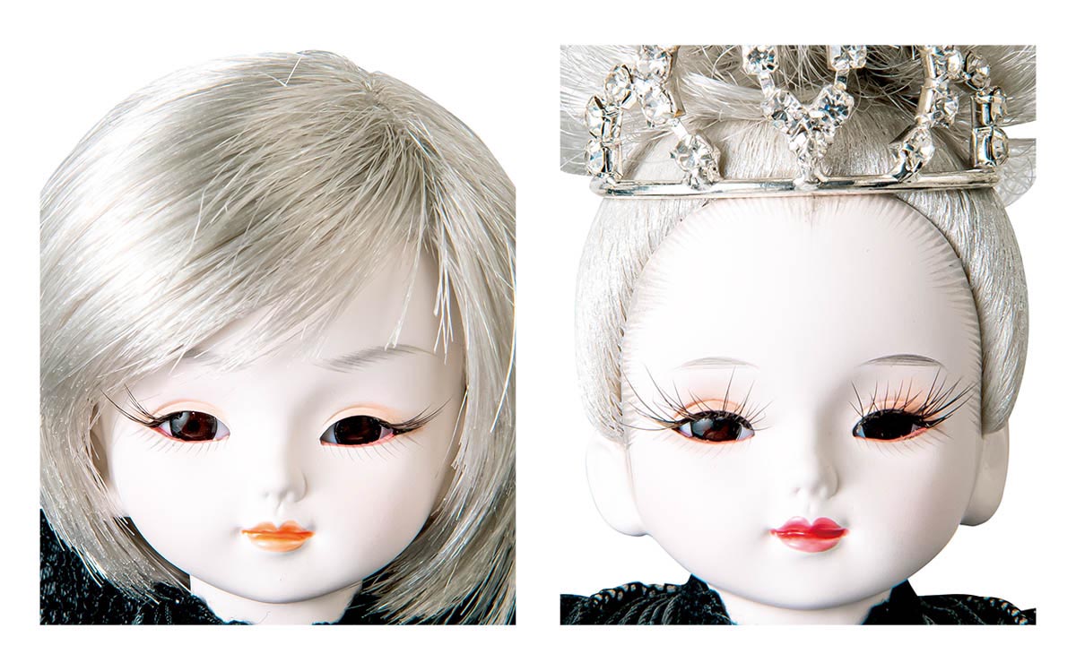 雛人形 親王飾り 鈴木晃隆作 ゴシック 小三五親王揃 LED照明付屏風