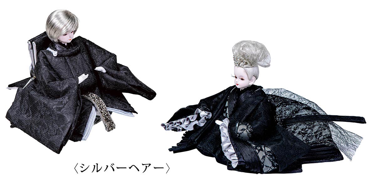 雛人形 親王飾り 鈴木晃隆作 ゴシック 小三五親王揃 LED照明付屏風