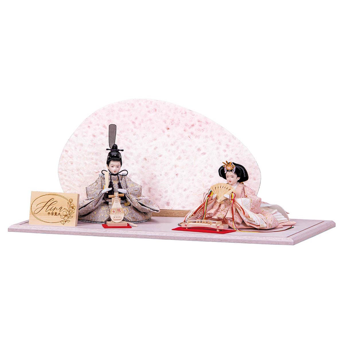 琇山作 雛人形セット 伝統的な衣装付き 琇山作 雛人形セット 伝統