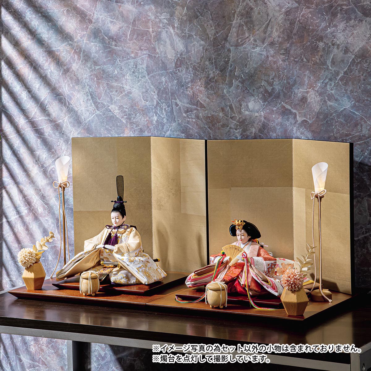 ●おひなさま●　刺繍衣装　丸形 　金屏風　オルゴール　フルセット ○おひなさま○ 刺繍衣装 丸形 金屏風 オルゴール フルセット 【公式通販】