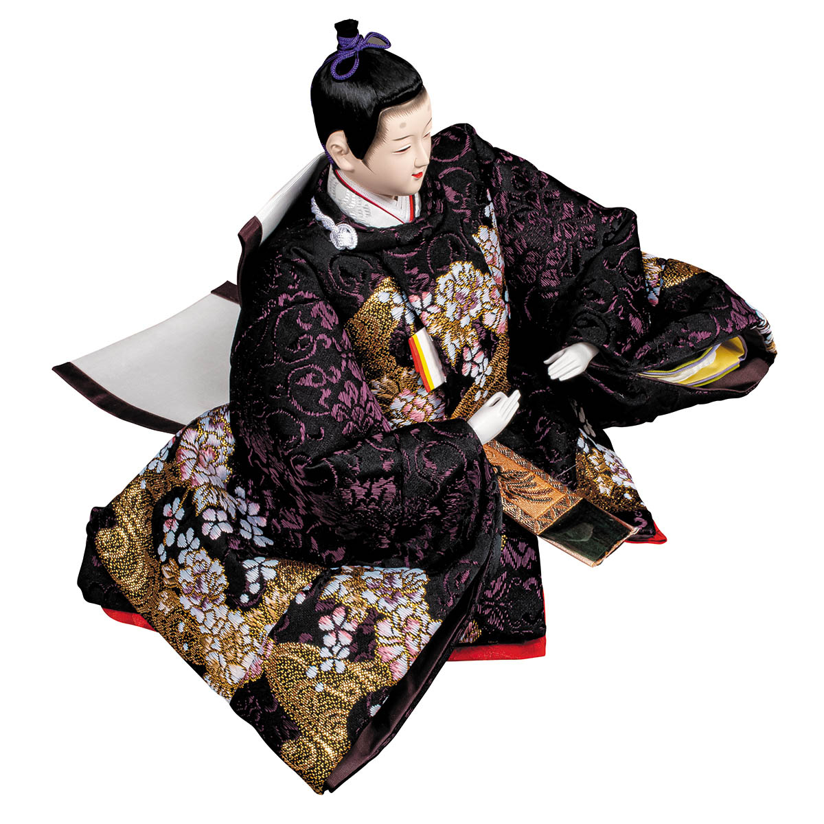 雛人形 親王飾り 平安豊久作 たちばな 大三五親王 桜刺繍 格子屏風 親王飾り 平安豊久_4