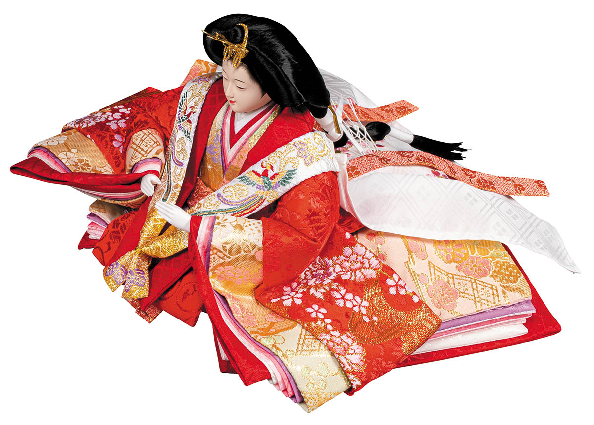 雛人形 親王飾り 平安豊久作 たちばな 大三五親王 桜刺繍 格子屏風 親王飾り 平安豊久_5