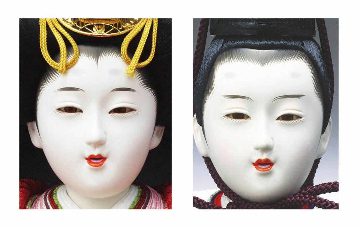 雛人形 親王飾り 平安寿峰作 唐草文様翠 京十二親王 四曲金屏風 白木