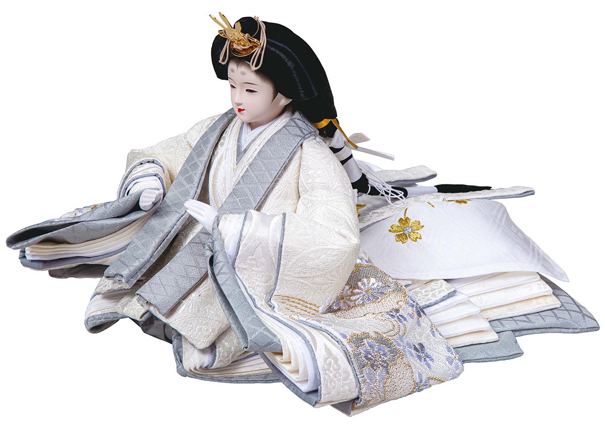 雛人形 三段飾り 平安豊久作 紗良 小三五親王 小芥子官女 五人飾り