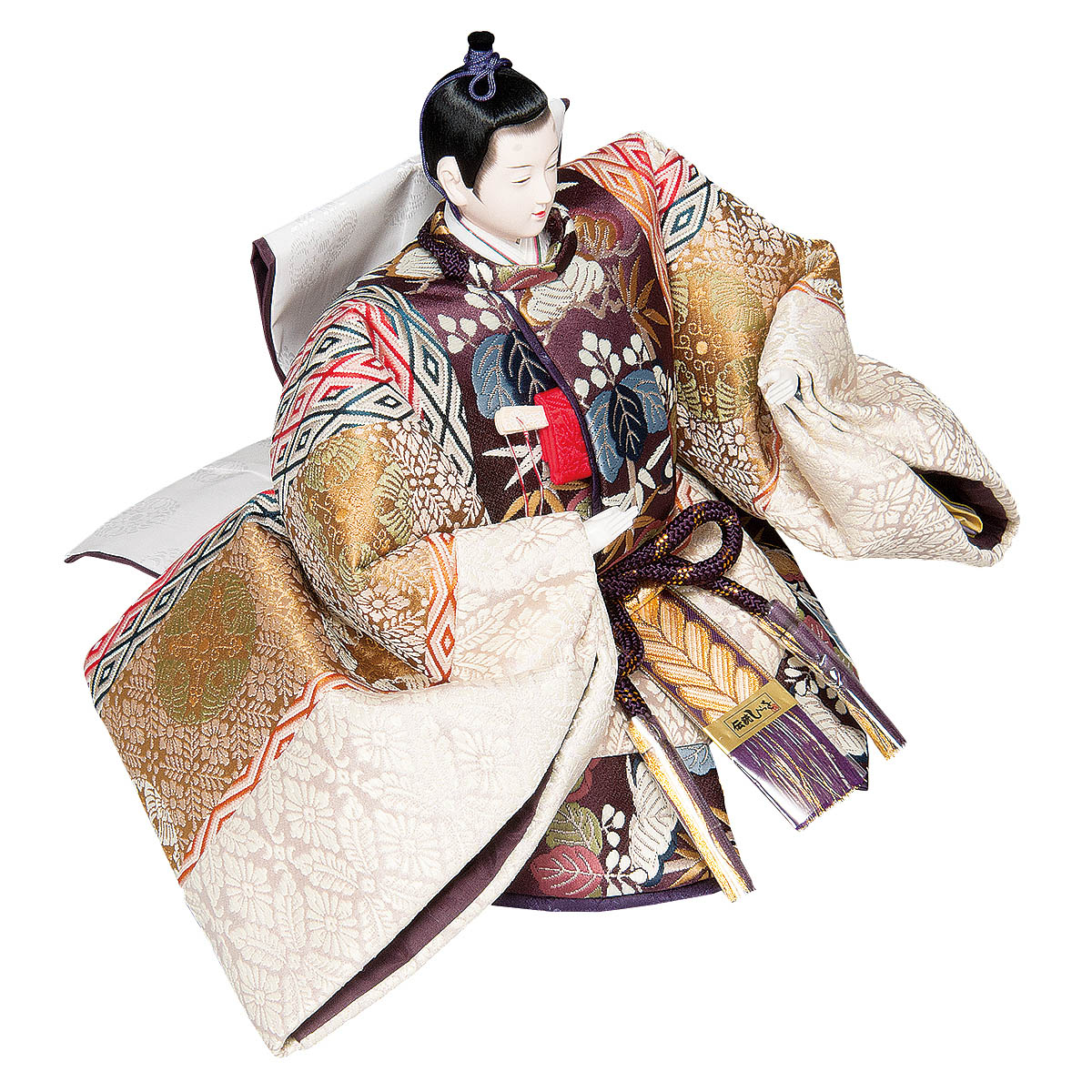 雛人形 三段飾り 平安豊久作 浮月 京七番親王 京七寸官女 五人飾り