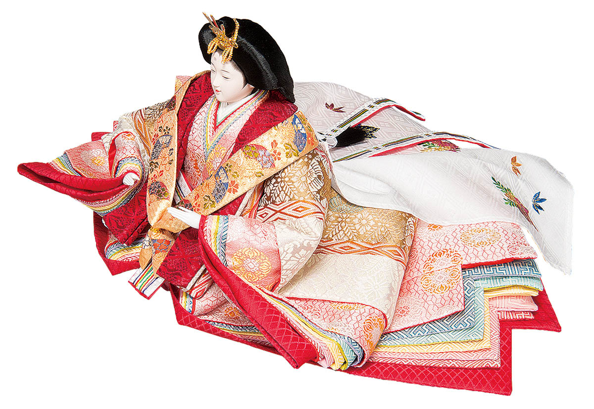雛人形 三段飾り 平安豊久作 浮月 京七番親王 京七寸官女 五人飾り