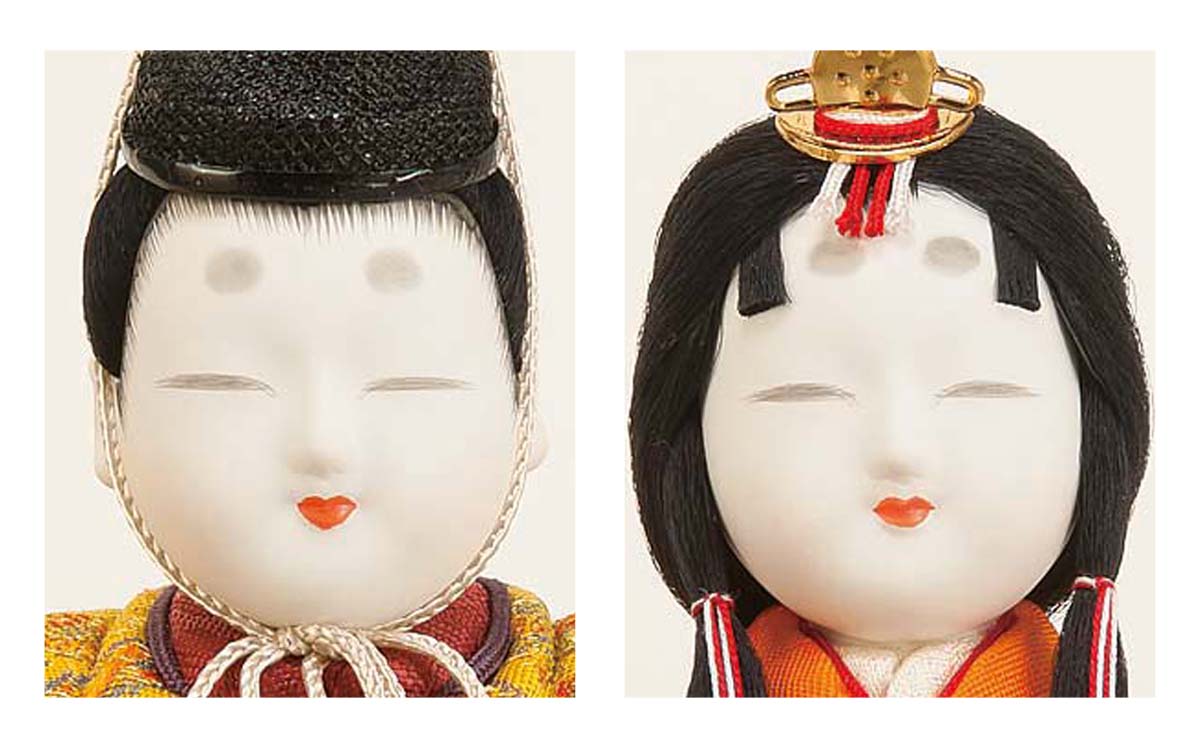 江戸木目込 柿沼東光作 立ち雛 黒塗り屏風付き 【公式通販】