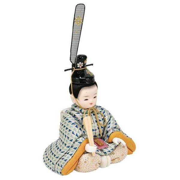 雛人形 木目込み飾り 柿沼東光作 咲雛 五人飾り 家具調収納箱 金屏風