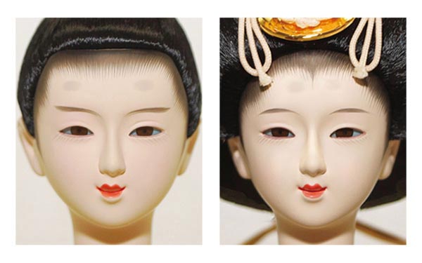 雛人形 ケース飾り 真凛 芥子親王 丸型 半円形 アクリルケース飾り