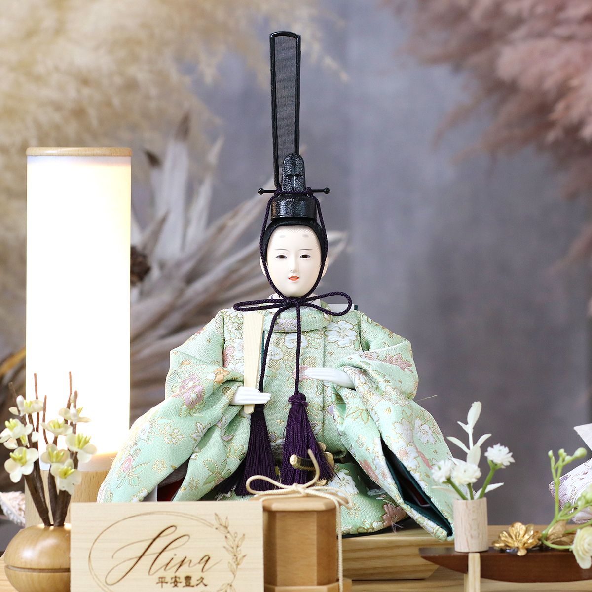 雛人形 ケース飾り 親王飾り 清玉作 芥子親王 コンパクト 雛人形 コンパクト ひな人形 雛 ケース飾り 親王飾り 清玉作 芥子親王