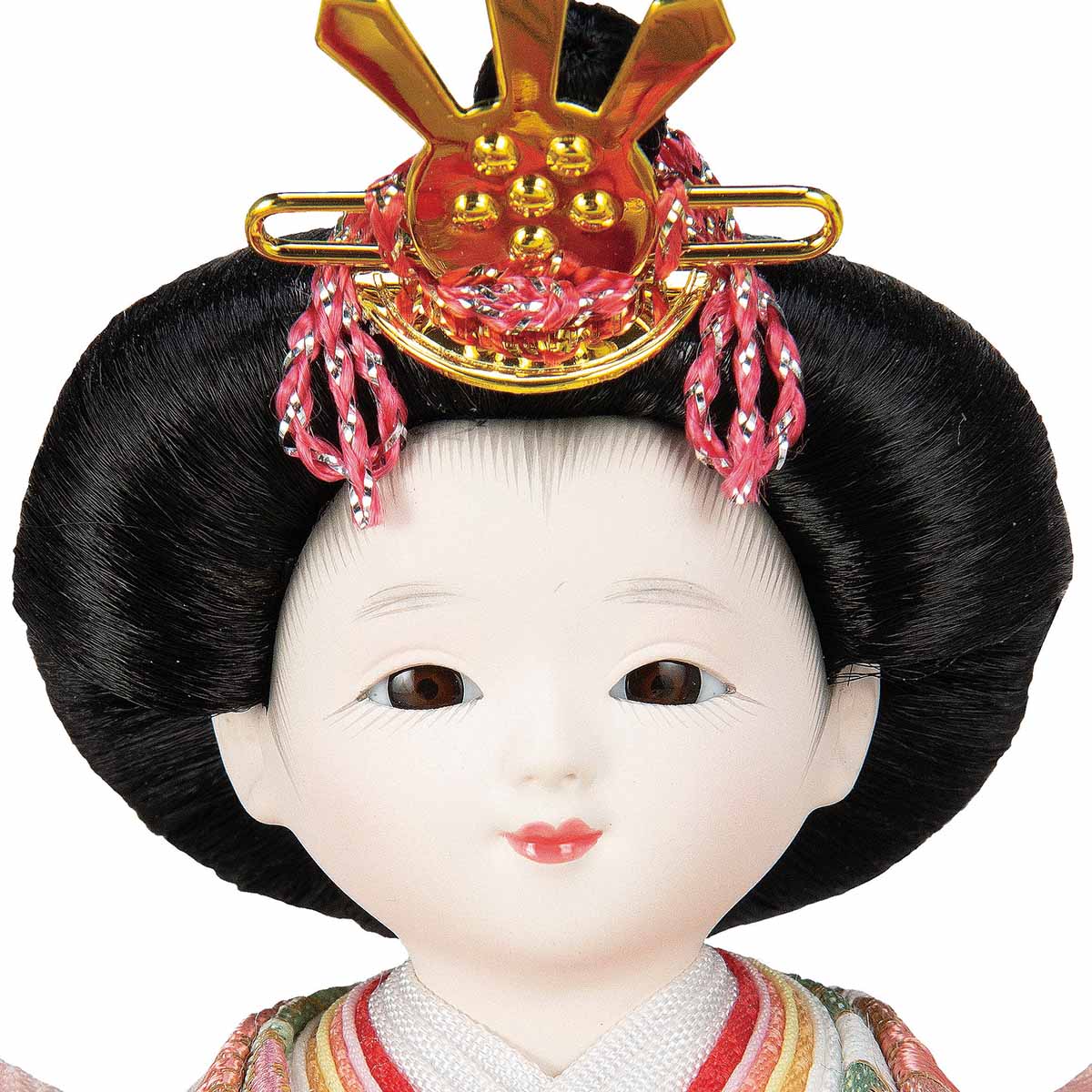 雛人形 ケース飾り 陽 芥子親王 木目 タモ材 アクリルケース飾り