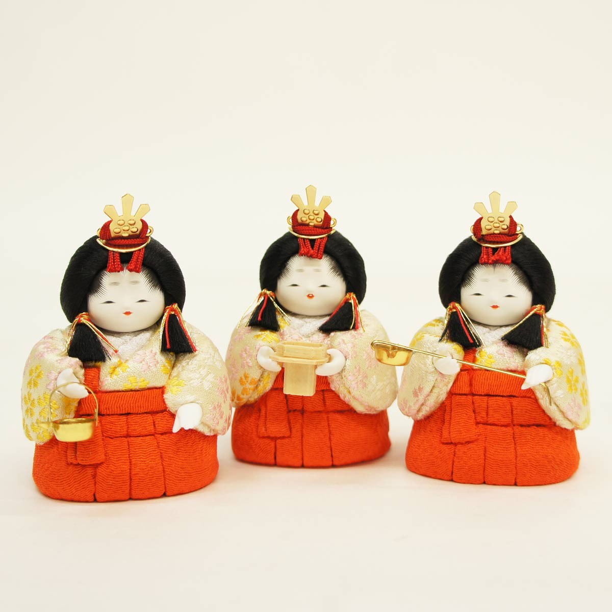 雛人形 コンパクト 木目込み 原孝州作 めぐみ雛 木目込み雛人形 十人