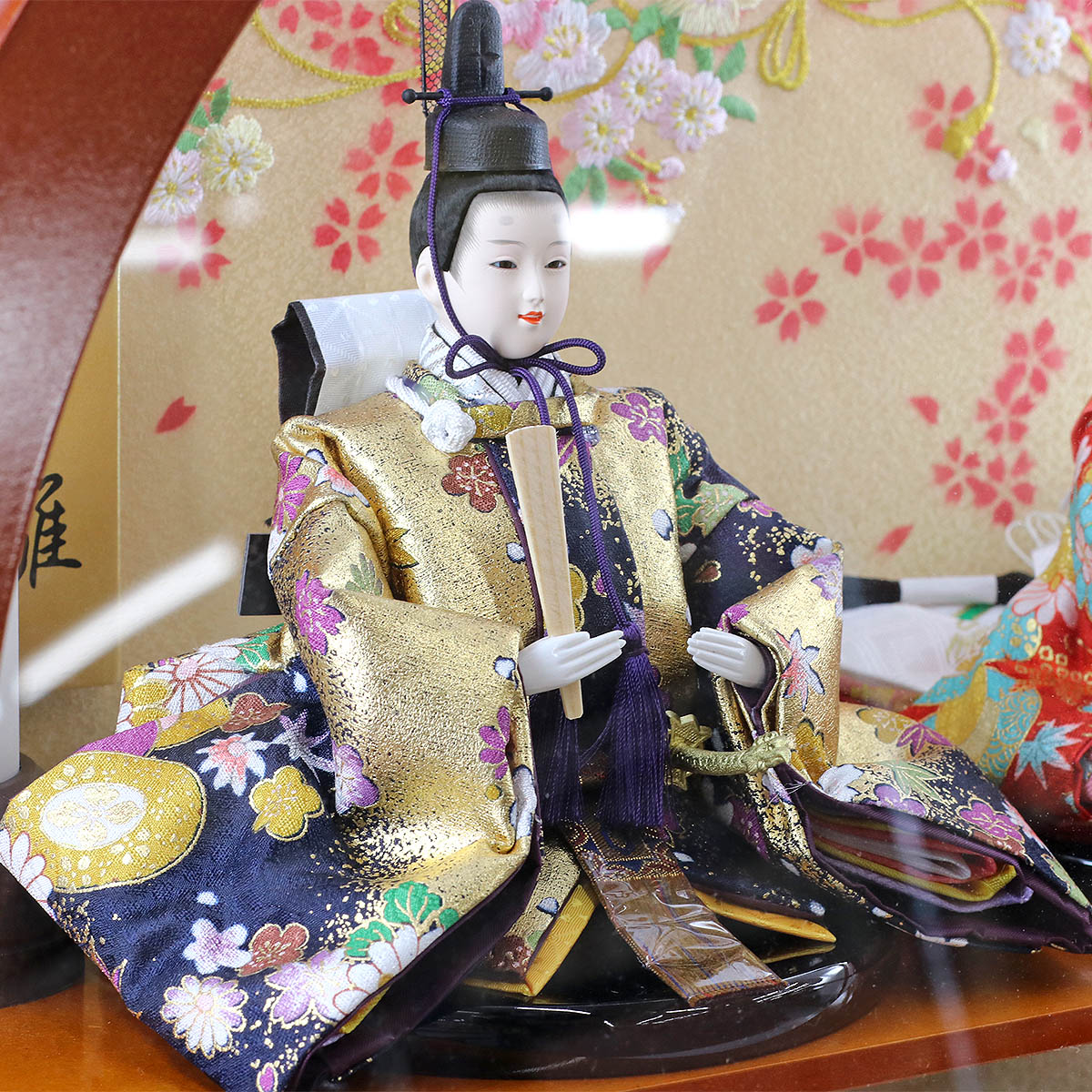 雛人形 コンパクト ケース入り 平安道翠 まどか 芥子親王 三人官女 五
