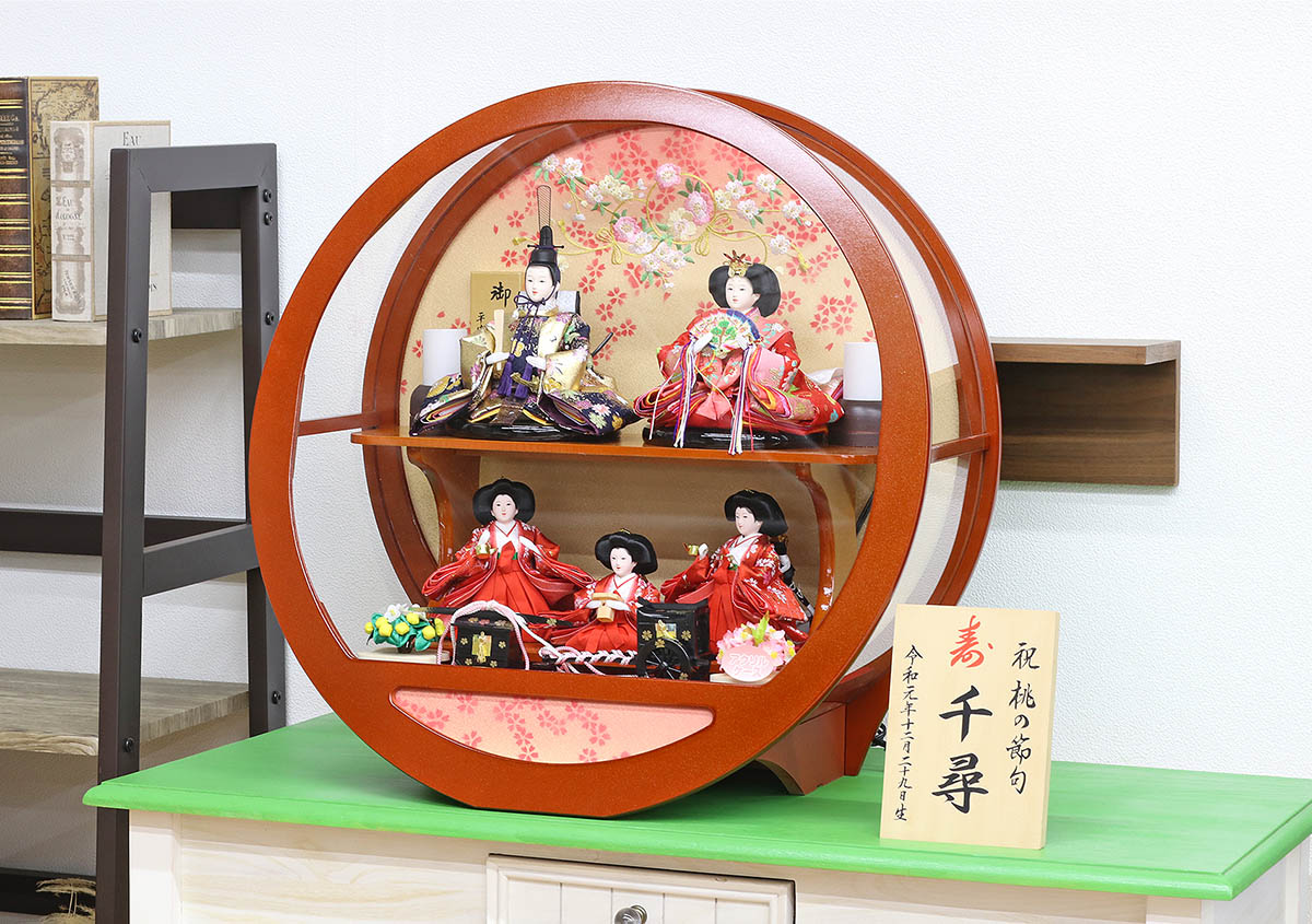 雛人形 コンパクト ケース入り 平安道翠 まど...の詳細画像2