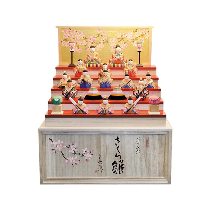 一刀彫 南雲 雛人形 ミニ雛人形 春 ひな祭り 置物 インテリア 春 小 雛人形伊予一刀彫木彫り 南雲 立雛 ひな人形親王飾り｜綿の実工房