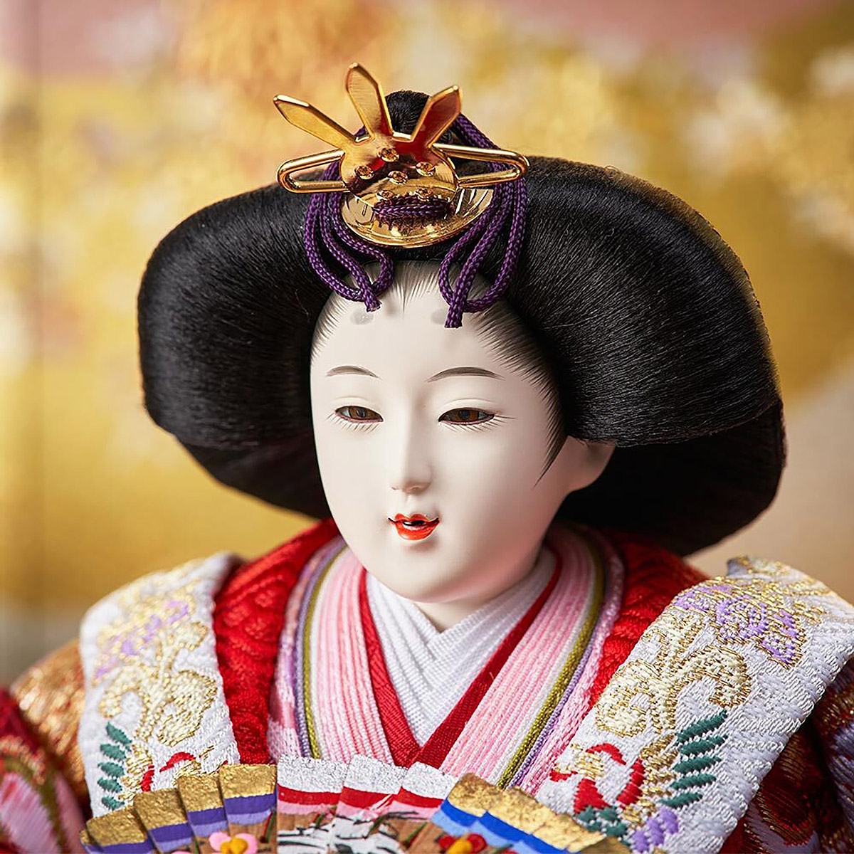 雛人形 収納飾り 西陣織金襴 衣裳着 三五親王 収納親王飾り 人形の久月