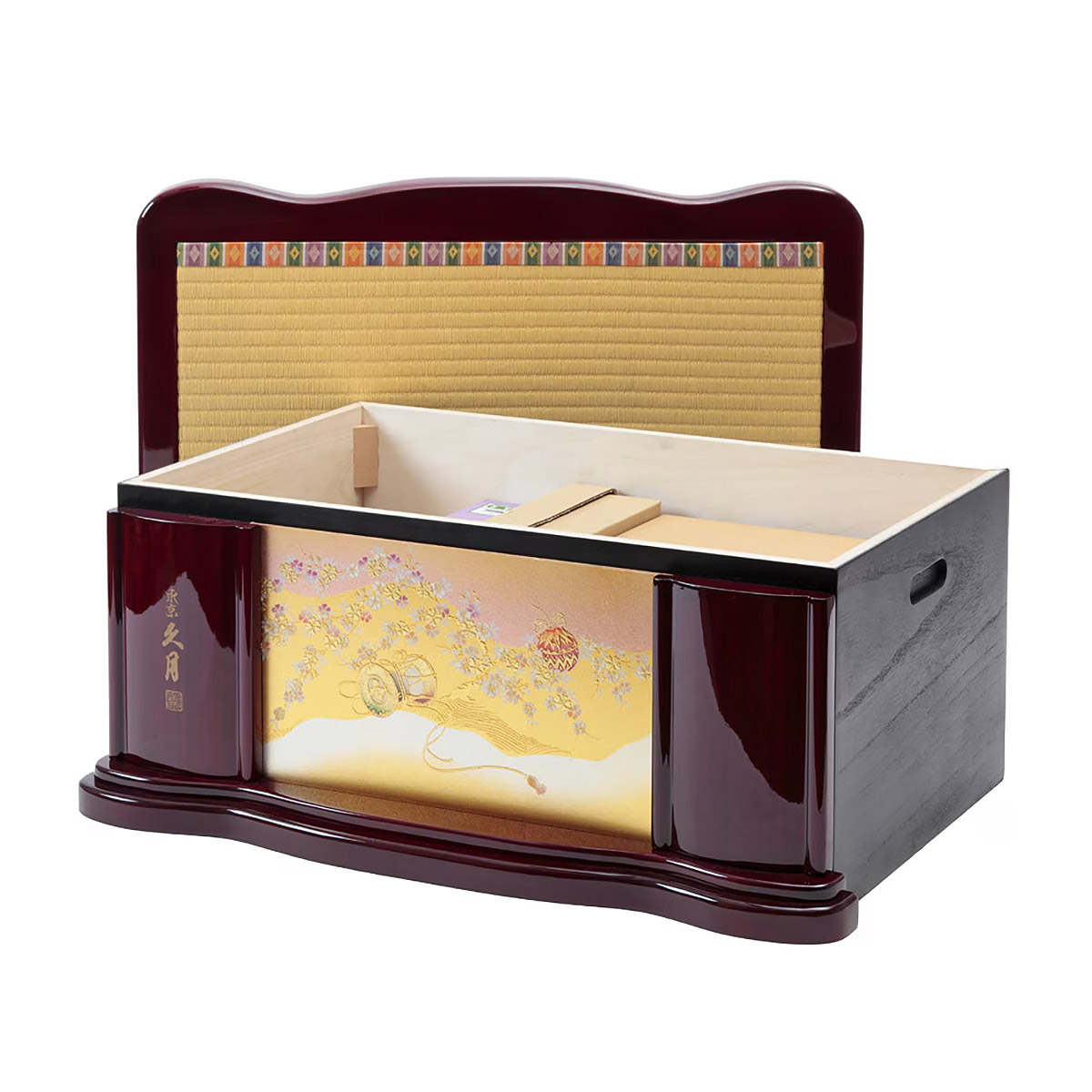 雛人形 収納飾り 西陣織金襴 衣裳着 三五親王 収納親王飾り 人形の久月