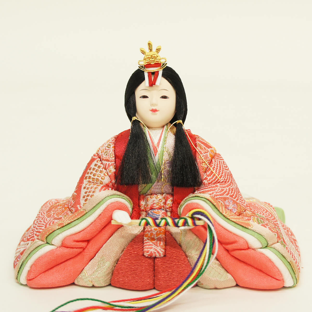 雛人形 久月 木目込人形 収納三段 十人飾り 杉田明十志