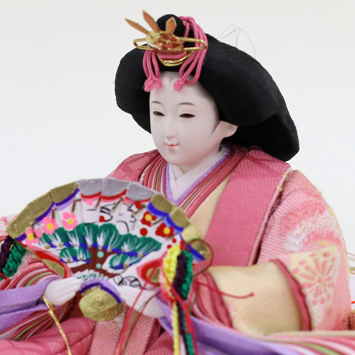 雛人形 三段飾り 久月作 平安三賢女 歌人付 雛の詩 衣裳着 京十番親王