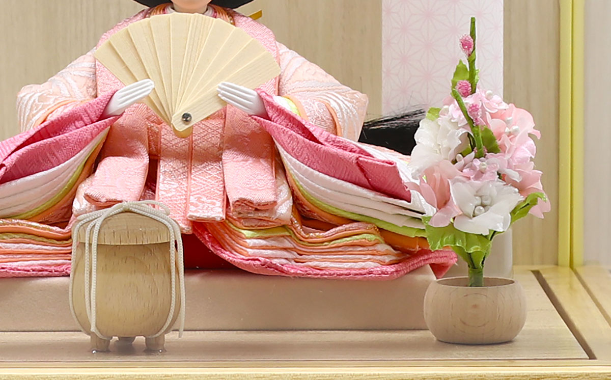 雛人形 ケース飾り 久月 衣裳着 ケース入り 親王飾り 小芥子親王