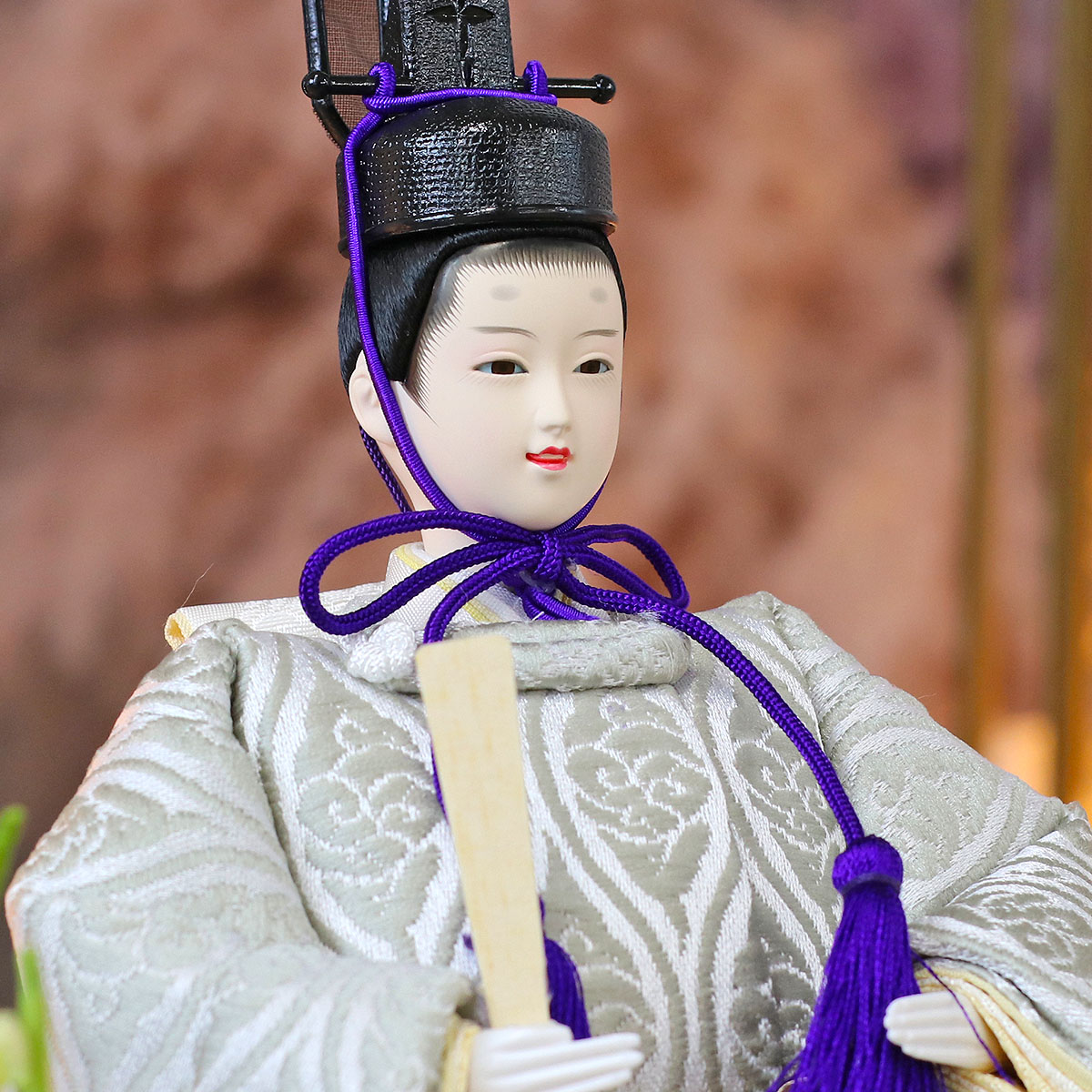 東京久月　雛人形アクリルケース入り親王飾り・間口約４１×奥行約２５×高さ約２８㎝ 東京久月 雛人形 立親王アクリルケース飾り・間口約42×奥行約28