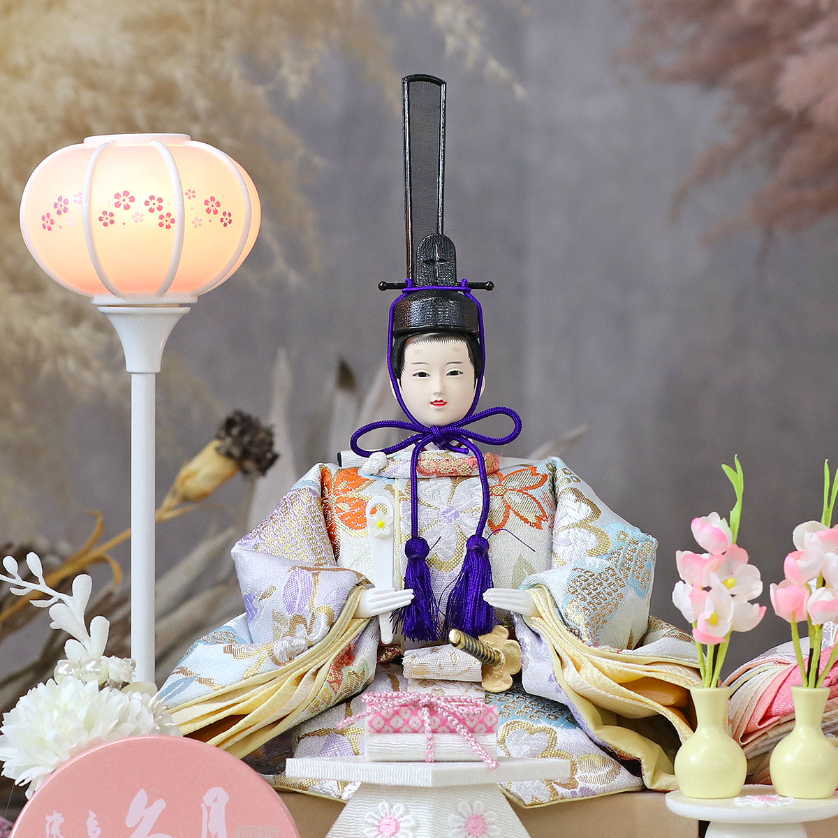 雛人形 ケース飾り 久月 衣裳着 ケース入り 親王飾り 芥子親王