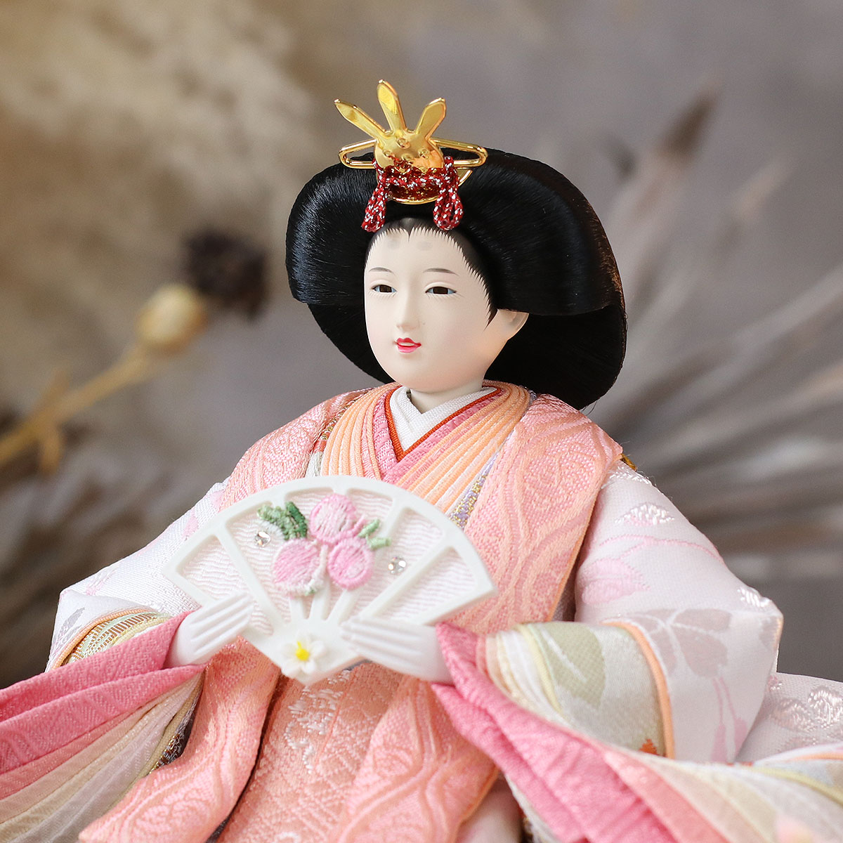 おひなさま　芥子親王柳官女　ケース入り おひなさま 芥子親王柳官女 ケース入り ひなケース 十五人芥子親王柳