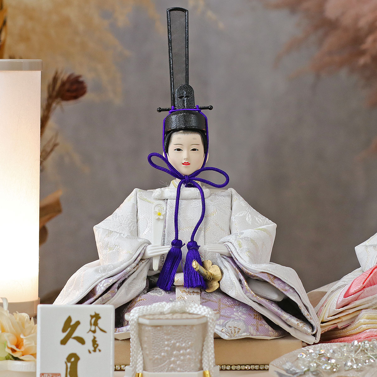 雛人形 ケース飾り 久月 衣裳着 ケース入り 親王飾り 小芥子親王