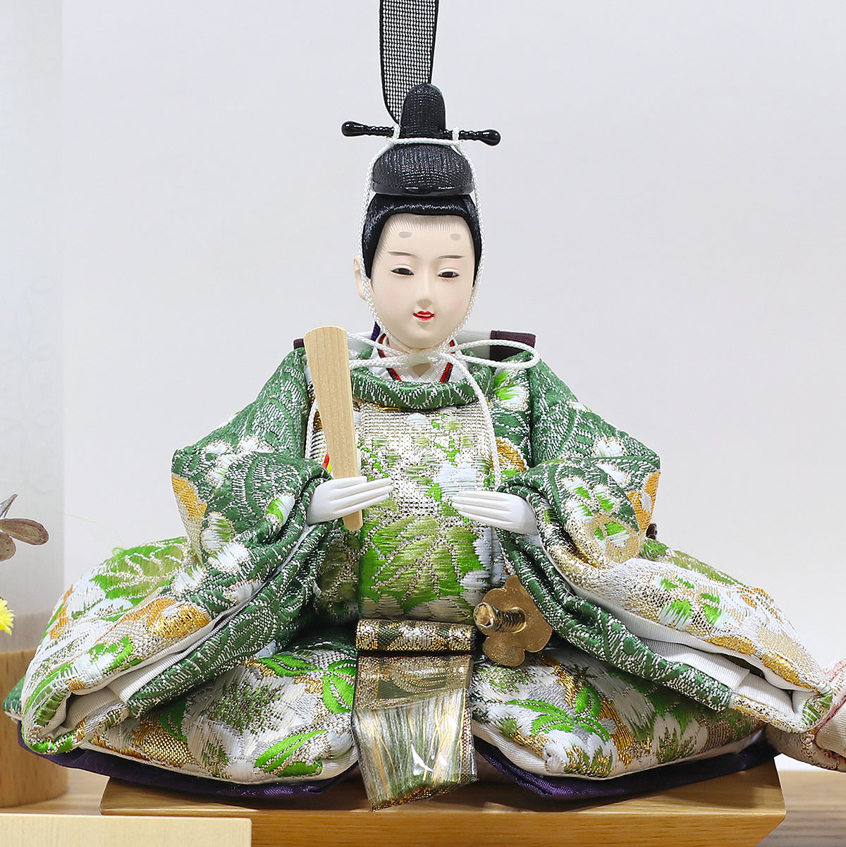 雛人形 ケース飾り 久月 衣裳着 ケース入り 親王飾り 芥子親王 白木