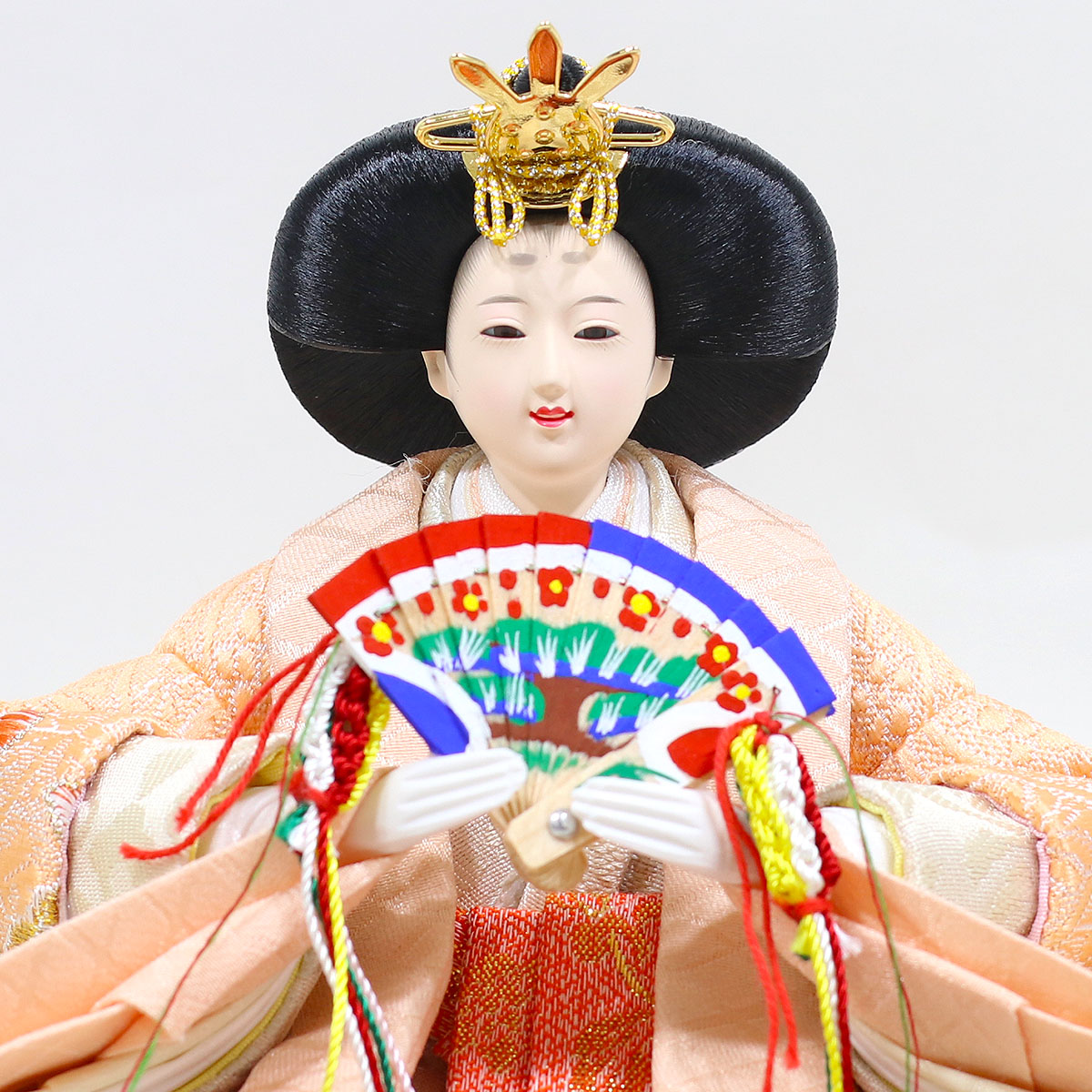 雛人形 ケース飾り 久月 衣裳着 ケース入り 親王飾り 芥子親王 白木