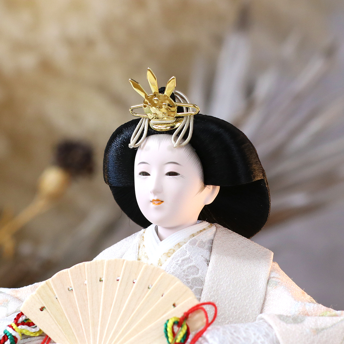 雛人形 ケース飾り 久月 衣裳着 フラワーアート ケース入り 親王飾り