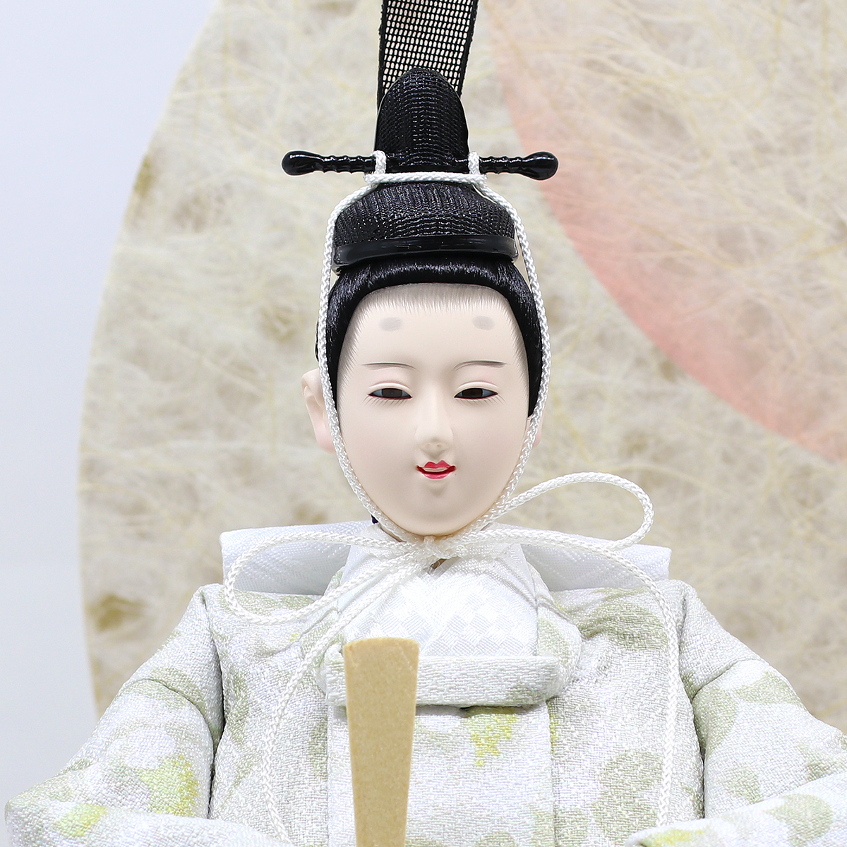 雛人形 ケース飾り 久月 衣裳着 桜柄繭玉LED衝立 ケース入り 親王飾り