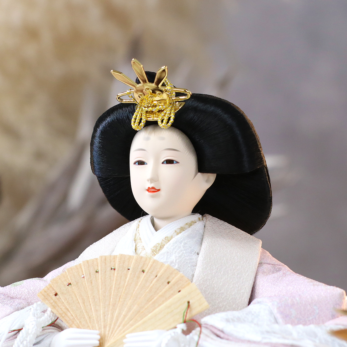 雛人形 ケース飾り 久月 衣裳着 洋花飾り ケース入り 親王飾り 小三五