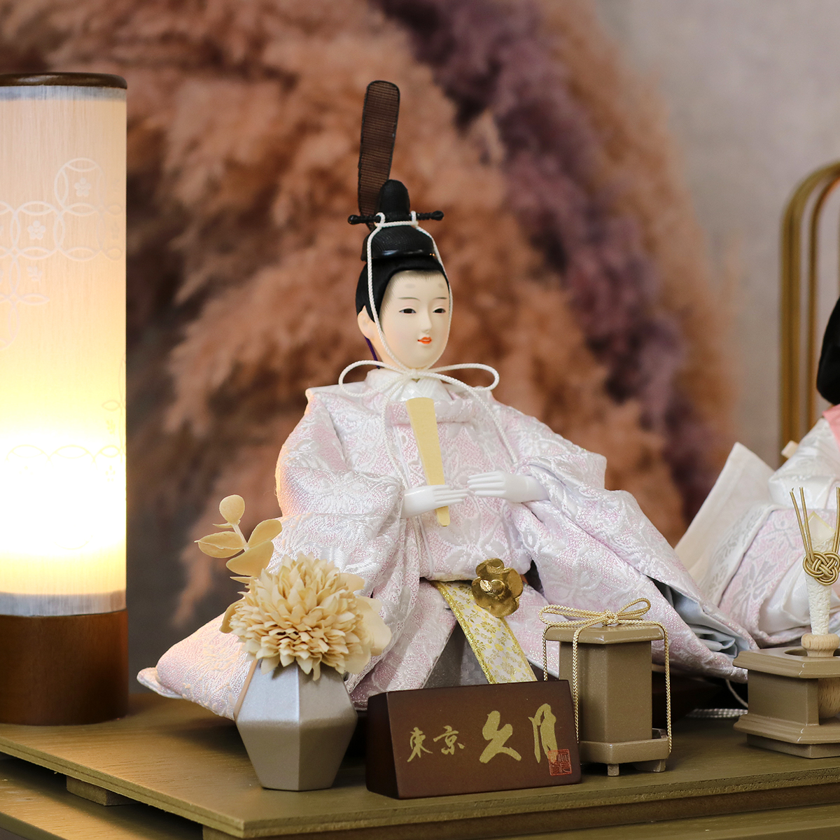 雛人形 ケース飾り 久月 衣裳着 ケース入り 親王飾り 小三五親王