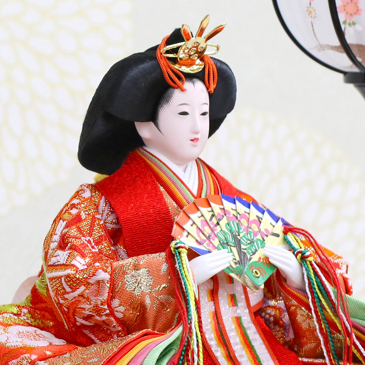 雛人形 ケース飾り 久月 衣裳着 ケース入り 五人揃 芥子親王 柳