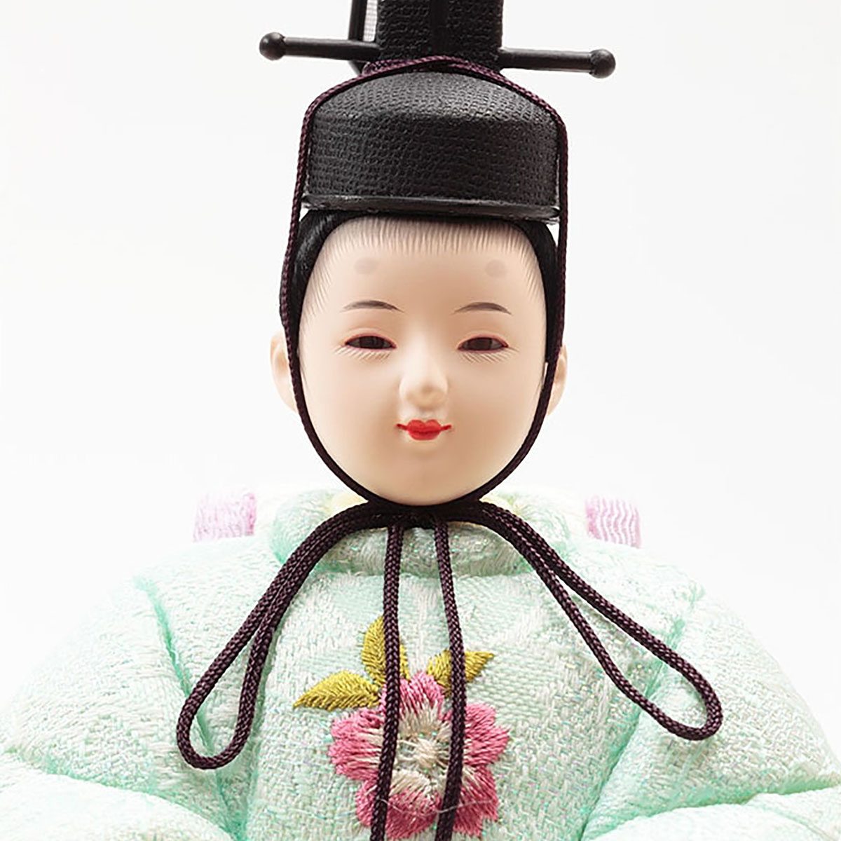 雛人形 木目込み飾り 久月作 ほのか 木目込み 新井久夫 芽依雛 親王飾り 刺繍 人形の久月 コンパクト 木目込み_6