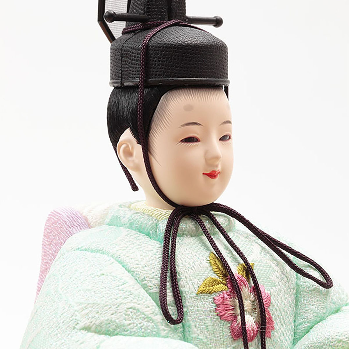 雛人形 木目込み飾り 久月作 ほのか 木目込み 新井久夫 芽依雛 親王飾り 刺繍 人形の久月 コンパクト 木目込み_7